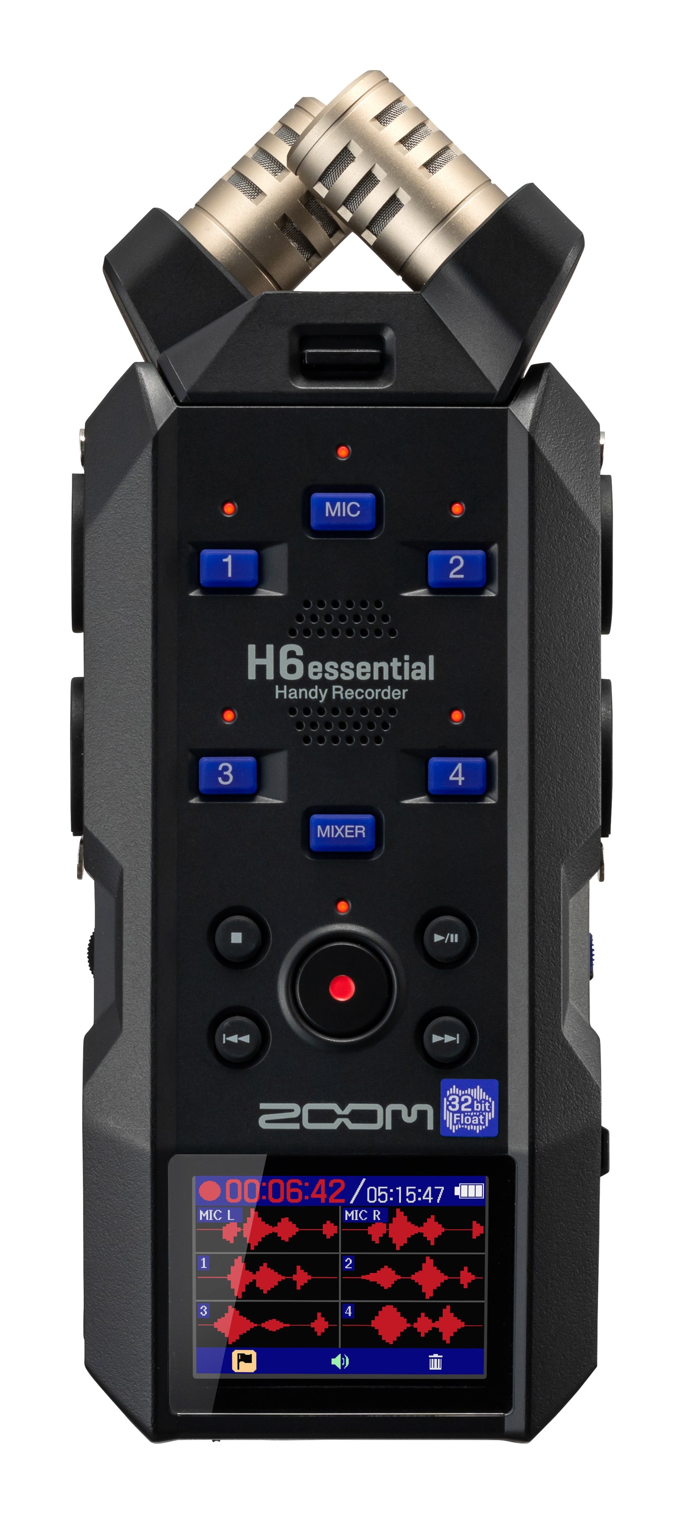Zoom H6ESSENTIAL 6-Track 32-Bit Float Recording with 4 Mic/Line Inputs