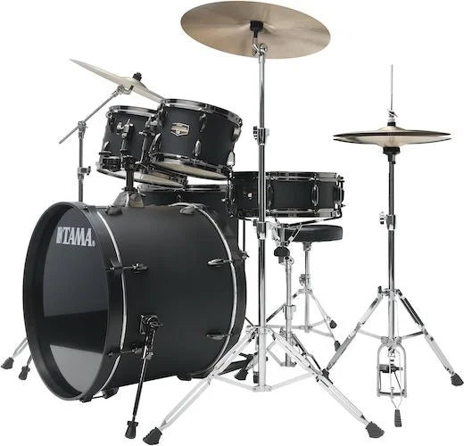 Tama IE52CBNBOB Limited Edition Imperialstar 5-Piece Complete Drum Set (Blacked Out Black)