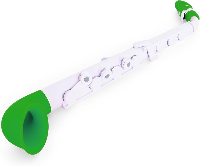 Nuvo N520JWGN jSax Plastic Curved Starter Saxophone V2 (White/Green)