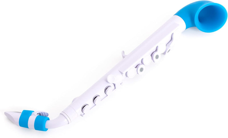 Nuvo N520JWBL jSax Plastic Curved Starter Saxophone V2 (White/Blue)