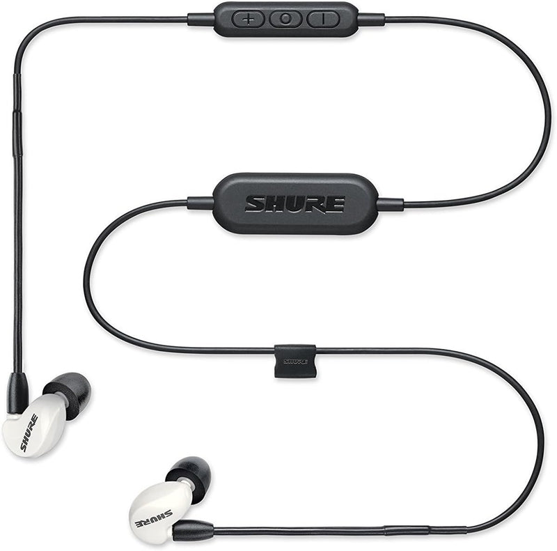 Shure SE215SPE-W-BT1 Sound-Isolating Earphones With Rmce-Bt1 Bluetooth Cable White