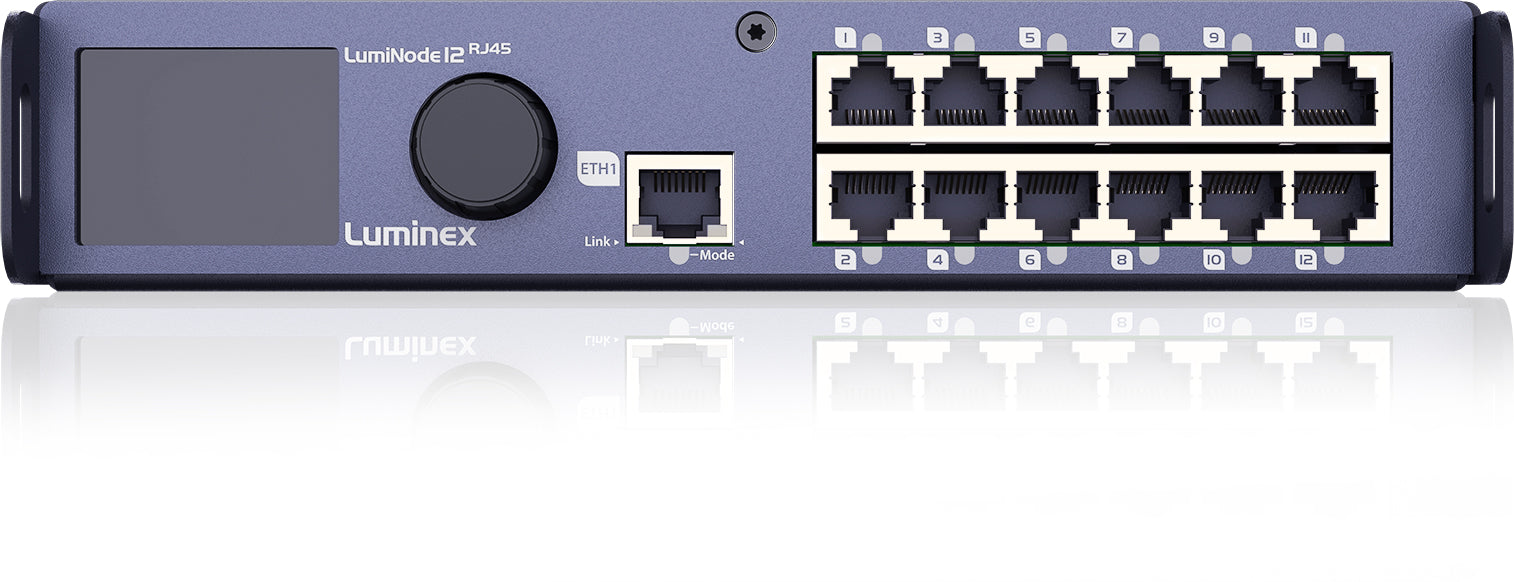 Luminex LU0100073 LumiNode 12 Half-rack Ethernet/DMX Processor (RJ45)