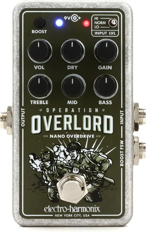 Electro-Harmonix NANO OPERATION OVERLORD Overdrive Pedal