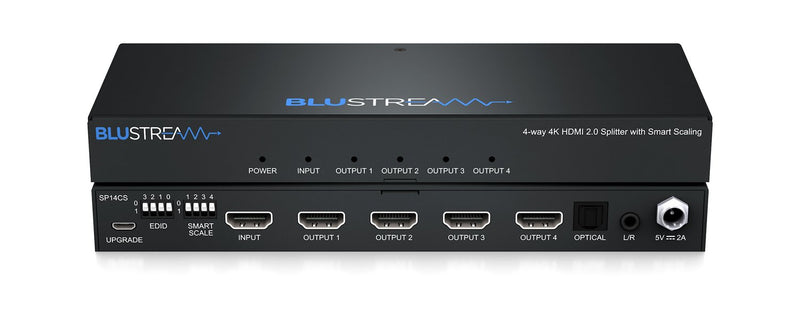 Blustream SP14CS 1x4 HDMI Splitter w/Audio Breakout