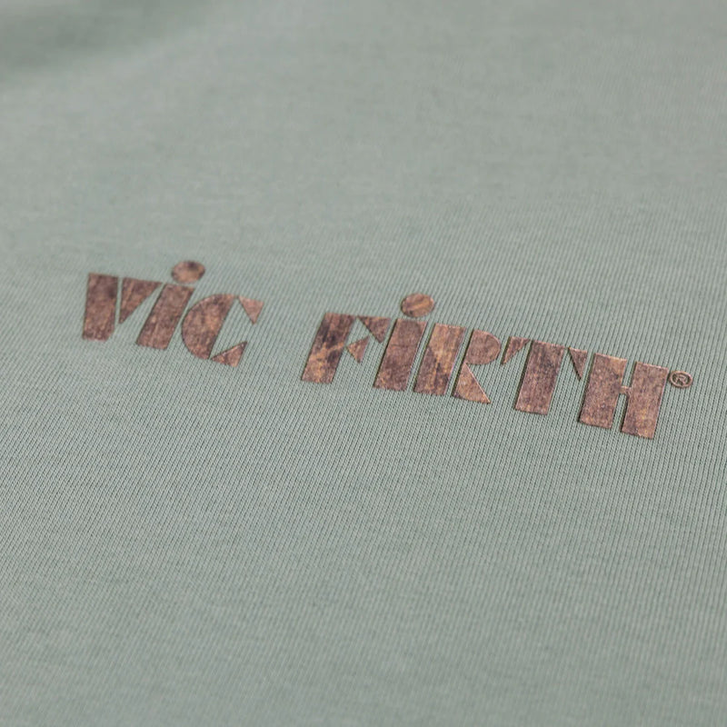Vic Firth VATS0043-LE Limited Edition Woodgrain T-Shirt (Sage) - Large