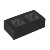 Audac WB45D/B Surface Mount Box Double - 45x45mm (Black)