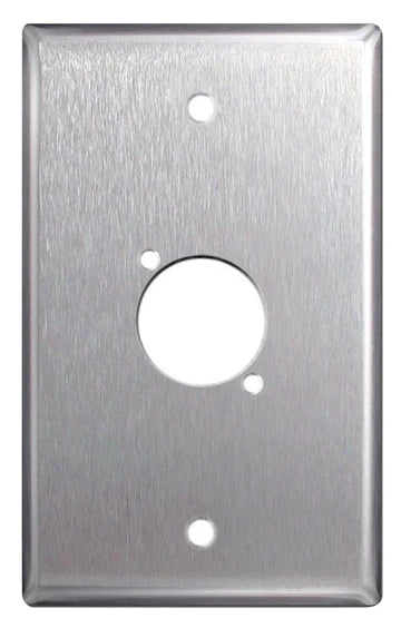 Digiflex DGP-1G-STEEL-2D Single Gang Steel Wall Plate w/2x D Size Punched Hole
