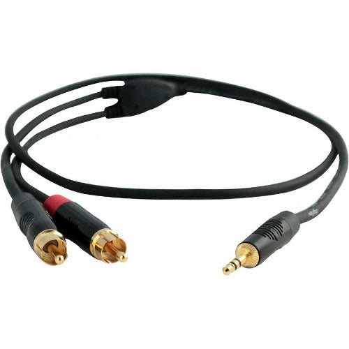 Digiflex HIN-1K-2R-3 1/8'' To RCA Cable - 3 Foot