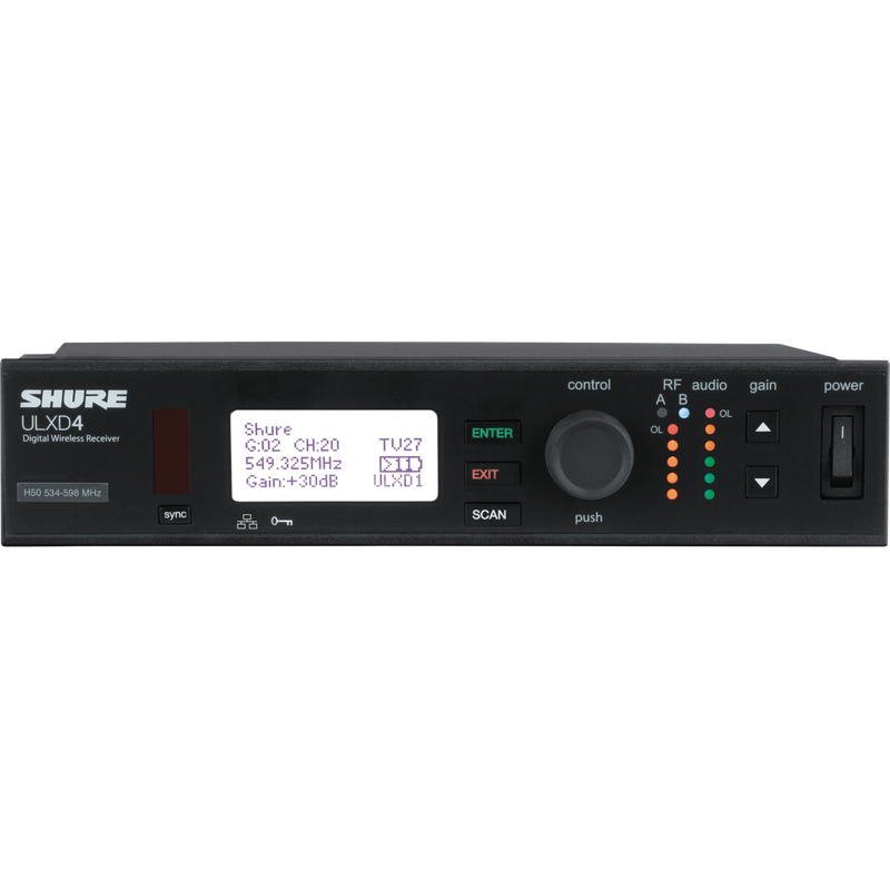 Shure ULXD4-H50 Digital Wireless Receiver Frequency H50