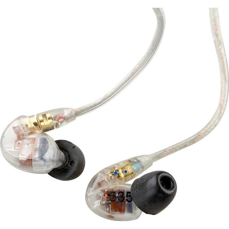Shure SE535-CL Sound Isolating In-Ear Stereo Headphones Clear