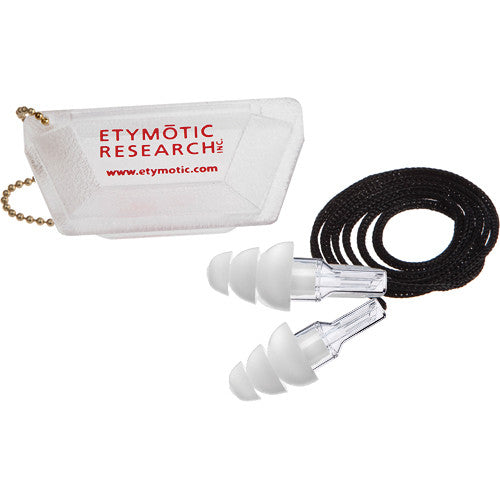 Etymotic ER20CCCC High-Fidelity Earplugs (Long) - Clear Stem, White Tip