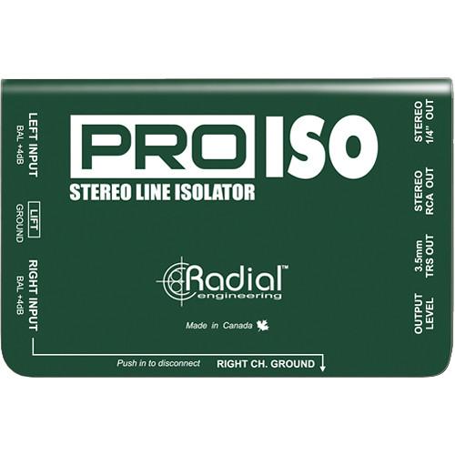 Radial Pro Iso 4-10 Db Stereo Line Isolator - Red One Music