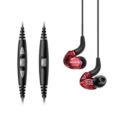 Shure Se535Ltd Sound Isolating In-Ear Stereo Headphones Limited Edition Red - Red One Music