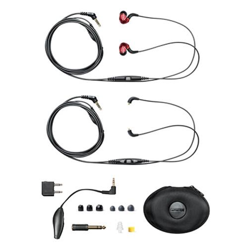 Shure Se535Ltd Sound Isolating In-Ear Stereo Headphones Limited Edition Red - Red One Music