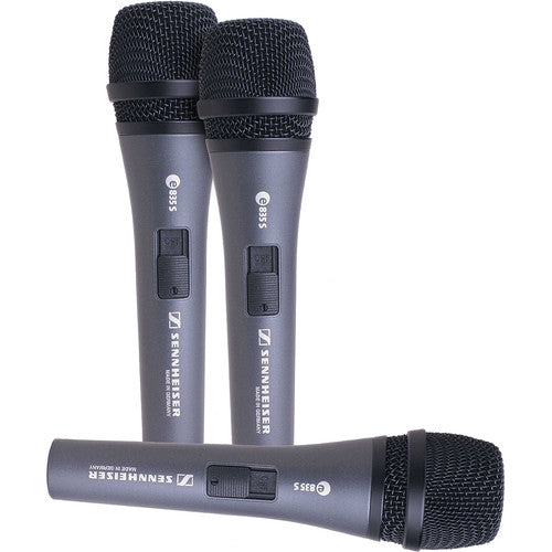 Sennheiser 3-PACK E 835-S Microphones - Red One Music