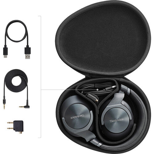 Technics EAHA800EK Noise-Canceling Wireless Over-Ear Headphones - Black