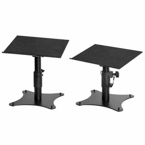 On-Stage Sms4500-P Desktop Monitor Stands Pair Monitor Stands 9X12 - Red One Music