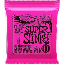 Ernie Ball Nickl Super Slinky 2223Eb Super Slinky Nickel Wound Set - Red One Music