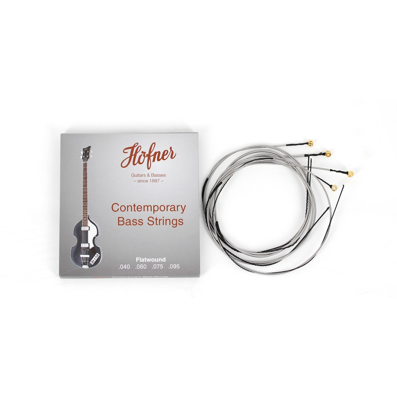 Hofner contemporary store flatwound bass strings