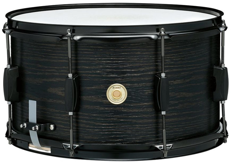 Tama WP148BK-BOW Woodworks Snare Drum (Black Oak Wrap) - 8" x 14"