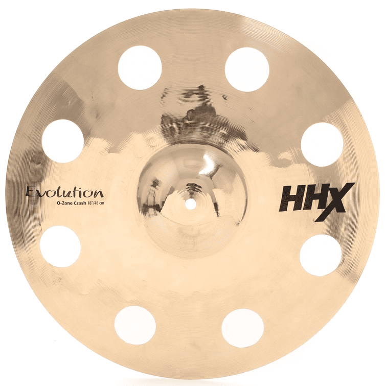 Sabian HHX 11800XEB Evolution O-Zone Crash Cymbal 18 - Red One Music