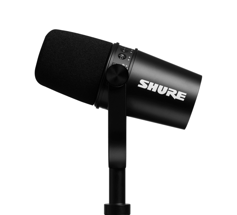 Shure MV7 USB/XLR Microphone Podcast Bundle - Black