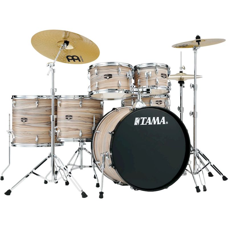 Tama Batterie acoustique imperialstar 22 Natural Zebrawood Wrap