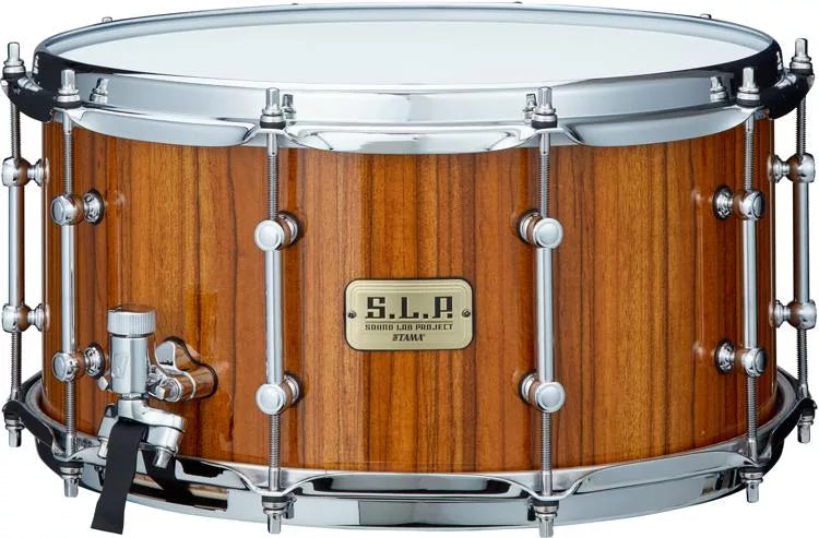 Tama LGM147ZGNZ S.L.P. G-Maple Snare Drum Limited Edition (Gloss Natural Zebrawood) - 7" x 14"