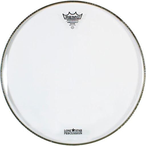 Remo SA-0314-00 Ambassador Clear Snare Side Drumhead, 14''