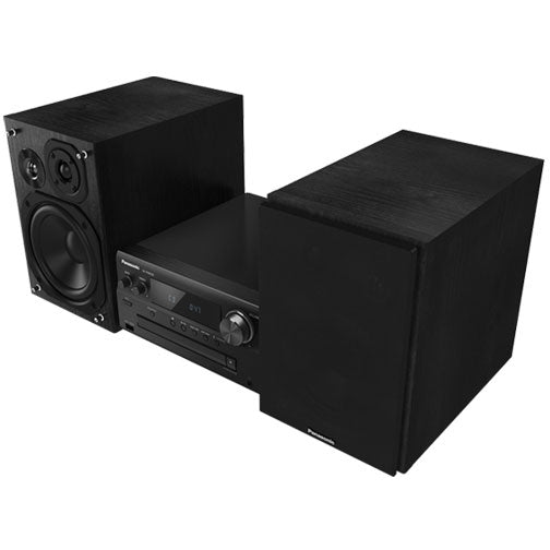 Panasonic SCPMX90K Stereo System w/ LincsD-Amp, 3-Way Speakers, Aux-In Auto Play & Optical Input