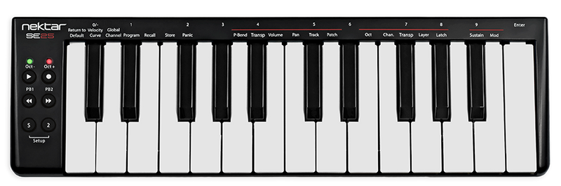 Nektar SE25 Mini Keyboard Controller - Red One Music