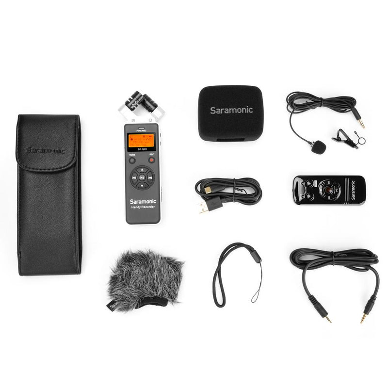 Saramonic SR-Q2M Handheld Audio Recorder with X/Y Stereo Microphone & Lavalier Mic & Remote