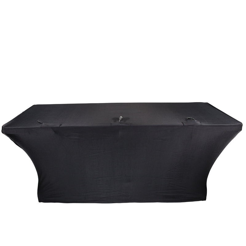 ProX X-ST4BL 4 Ft. Open Back Spandex Table Cover/Scrim (Black)