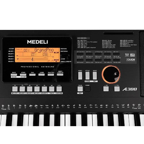 Medeli A300 Aspire Series 61-Key Accompaniment Keyboard