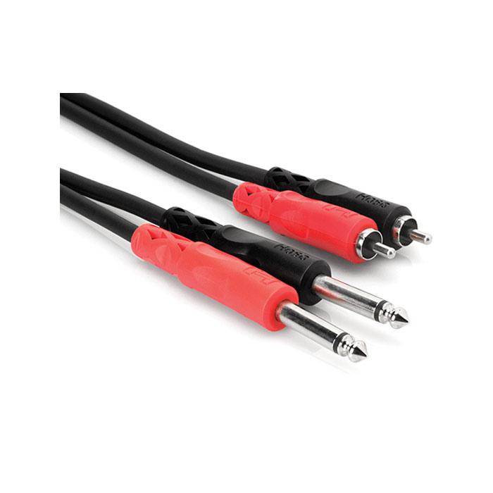 Hosa Cpr-201 3 3 Foot - Stereo Cable - Dual14 Inch Todualrca - Red One Music