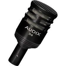 Audix D6 Dynamic Cardioid Kick Drum Microphone - Red One Music