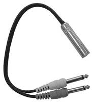 Link Audio AA9Y 1/4 Mono-F to 2x 1/4 Mono-M Y-Cable