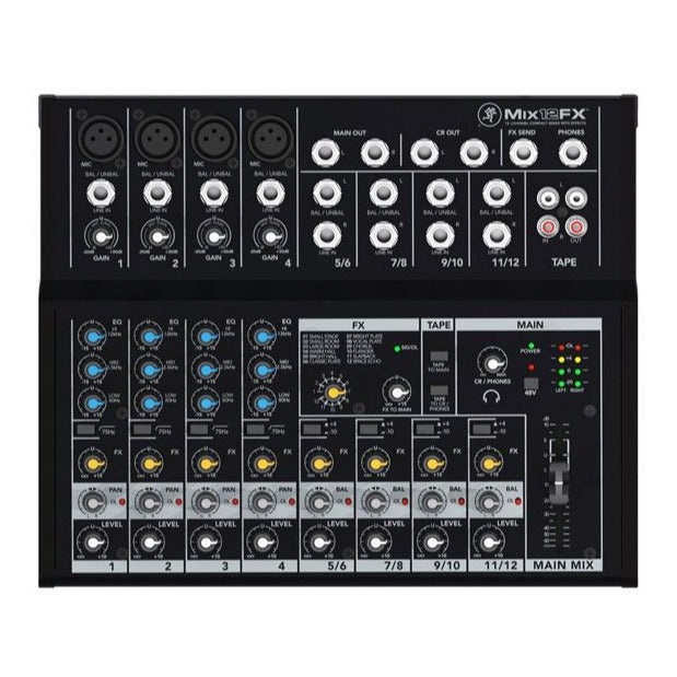 Mackie MIX12FX 12-Channel Compact Mixer With Effects - Red One Music
