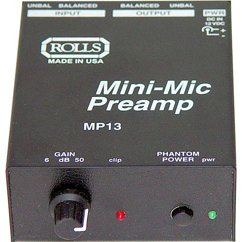 Rolls Mp13 Mini Microphone Preamp - Red One Music