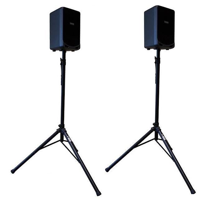 Pr-Ss100 Two Speaker Stands With Carrying Bag - Red One Music