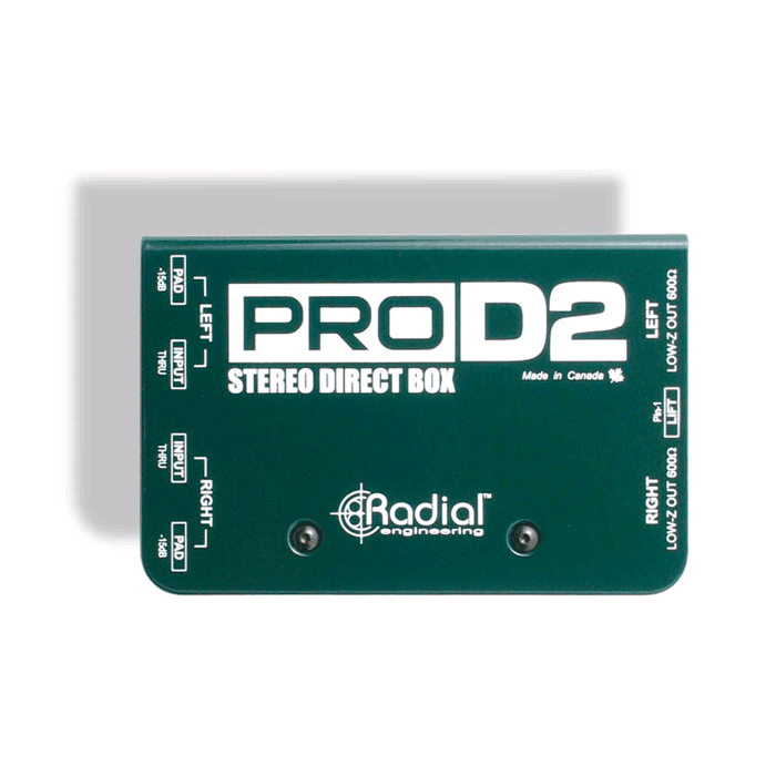 Radial ProD2 Stereo Direct Box - Red One Music