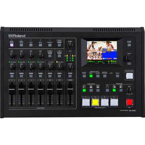 Roland VR-4HD 4 Channel Hd Av Mixer With Usb Stream Amp Record - Red One Music