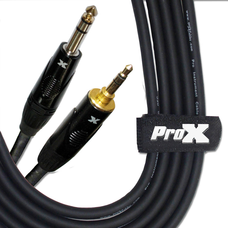 ProX XC-MS05 Balanced TRS-M Mini 1/8" to TRS-M High Performance Audio Cable - 5'