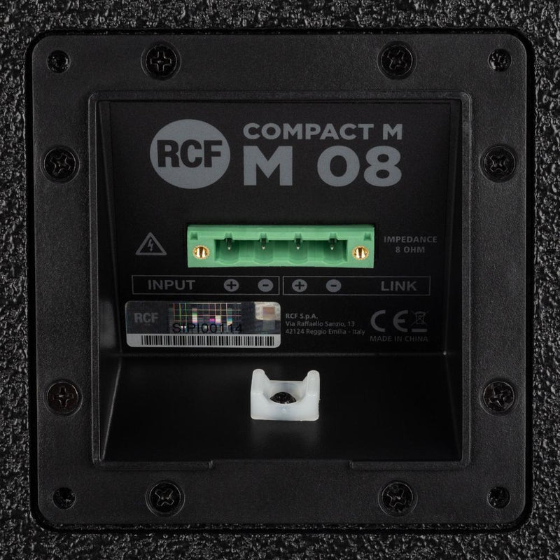RCF Compact M 08 Tièmes de haut-parleur passif à deux voies (noir) - 8 "