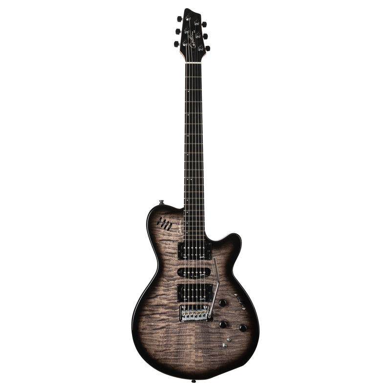 Godin Guitars XTSA Multi-Voice Electric Guitar (Trans Black Flame)