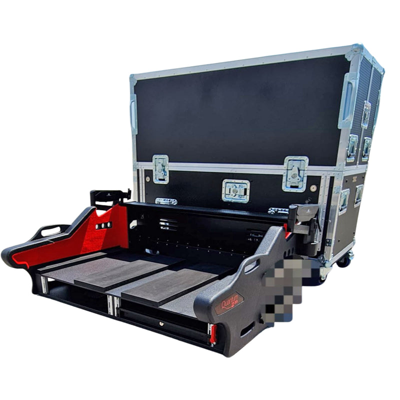 ProX XZF-DIG Q225 D 2x2U LMA Digico Quantum 225 Flip-Ready Hydraulic Console Retracting Lifting Flight Case