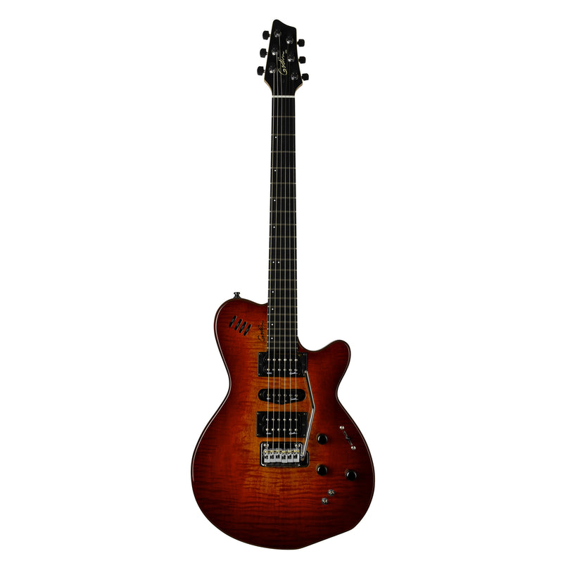 Godin Guitars XTSA Guitare électrique multi-voix (Lightburst Flame)