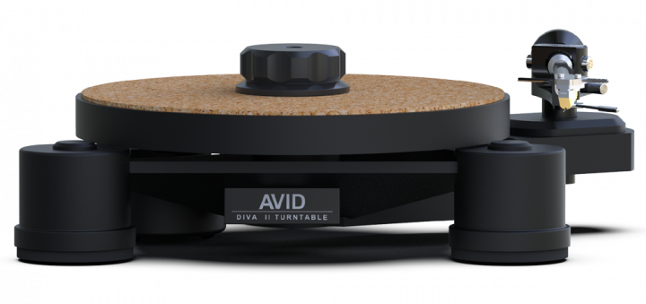 AVID HIFI DIVA II SP Turntable Bundle With Altus Tonearm and Ionic Cartridge (Black)