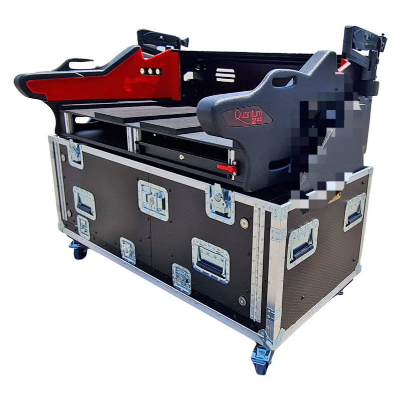 ProX XZF-SC V3000 D2x2U Soundcraft VI3000 Flip-Ready Hydraulic Console Retracting Lifting Case