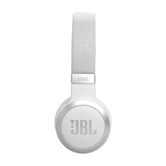 JBL LIVE 670NC Noise-Cancelling On-Ear Wireless Headphones (White)